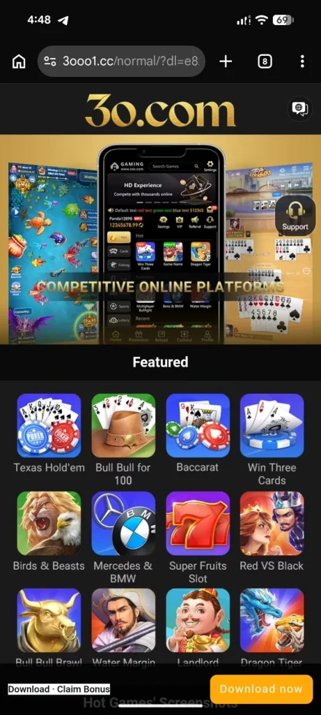 3O Game dashboard