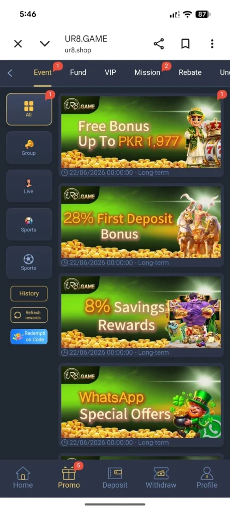 UR8 Game Referral Program